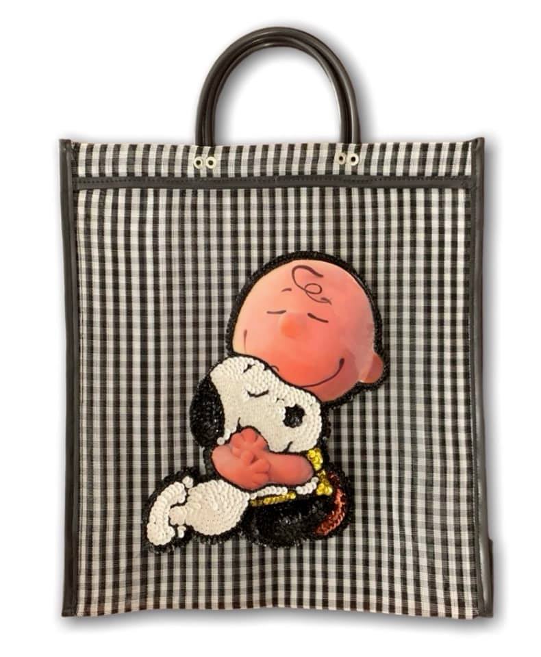 SHOPPING PARCHE LENTEJUELAS - CARLITOS & SNOOPY